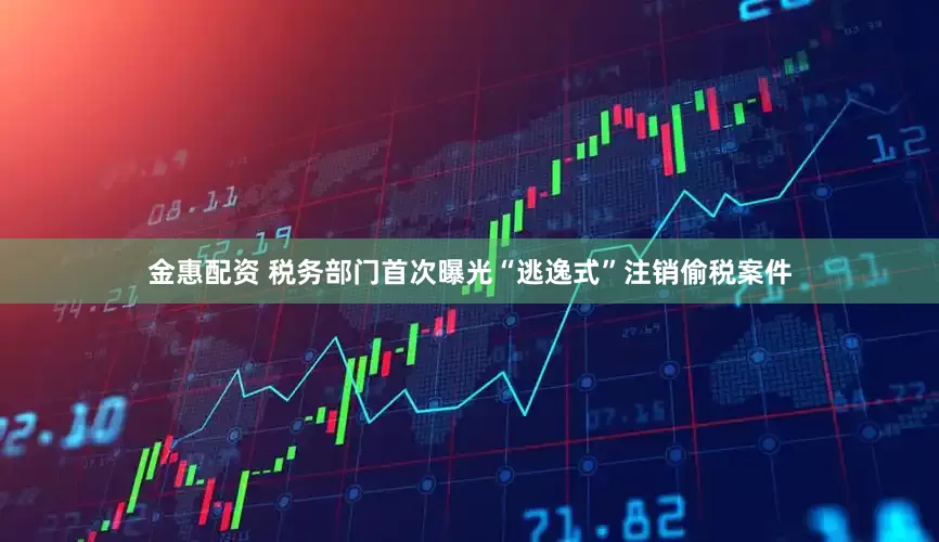 金惠配资 税务部门首次曝光“逃逸式”注销偷税案件